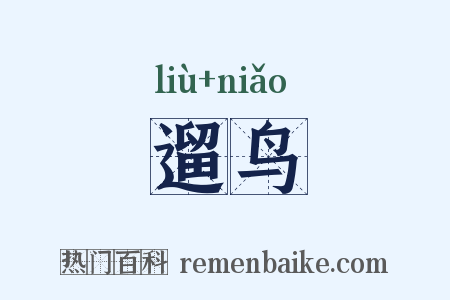 遛鸟是什么意思的图片
